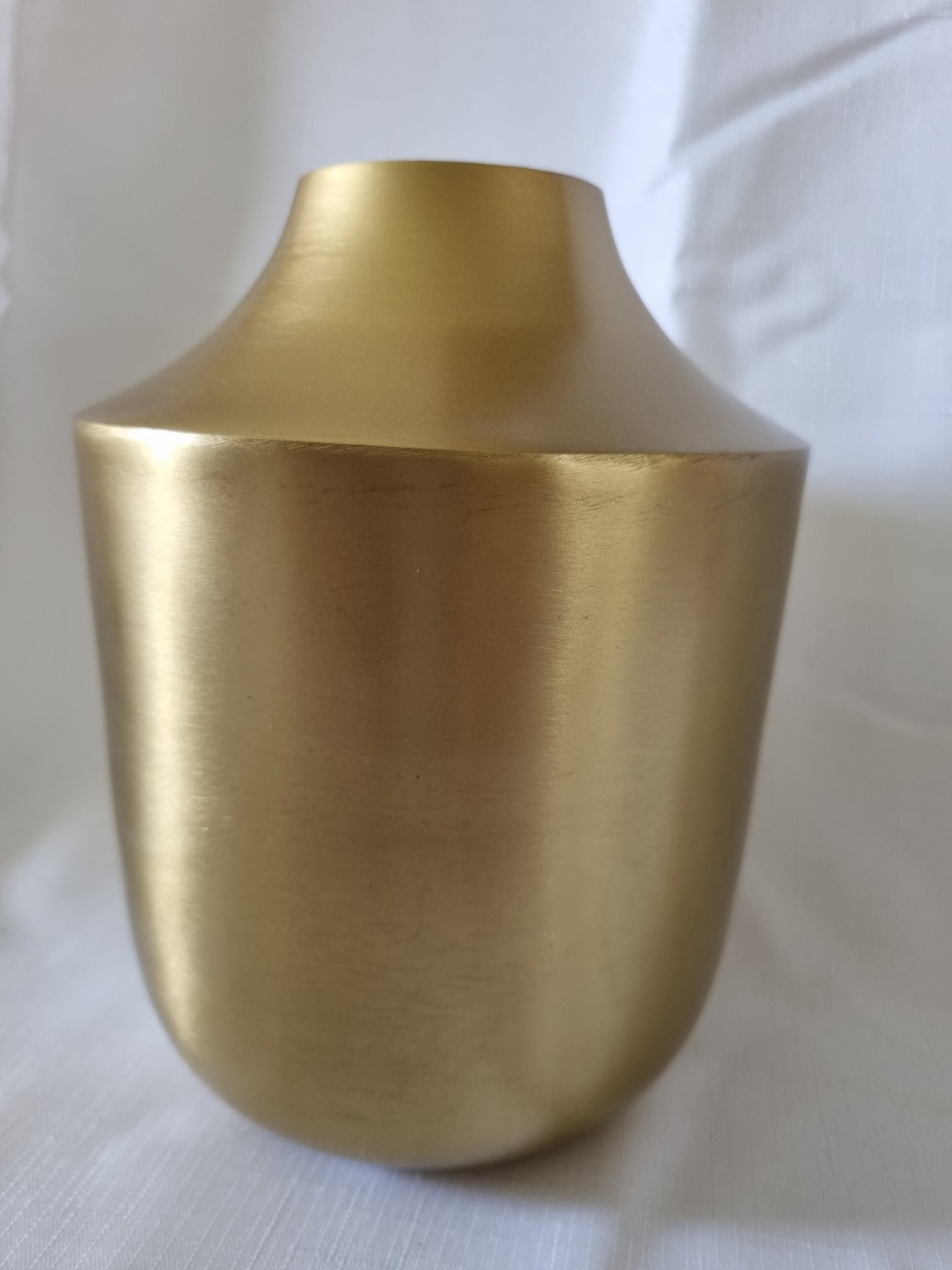 Gold Matte Metal Vase