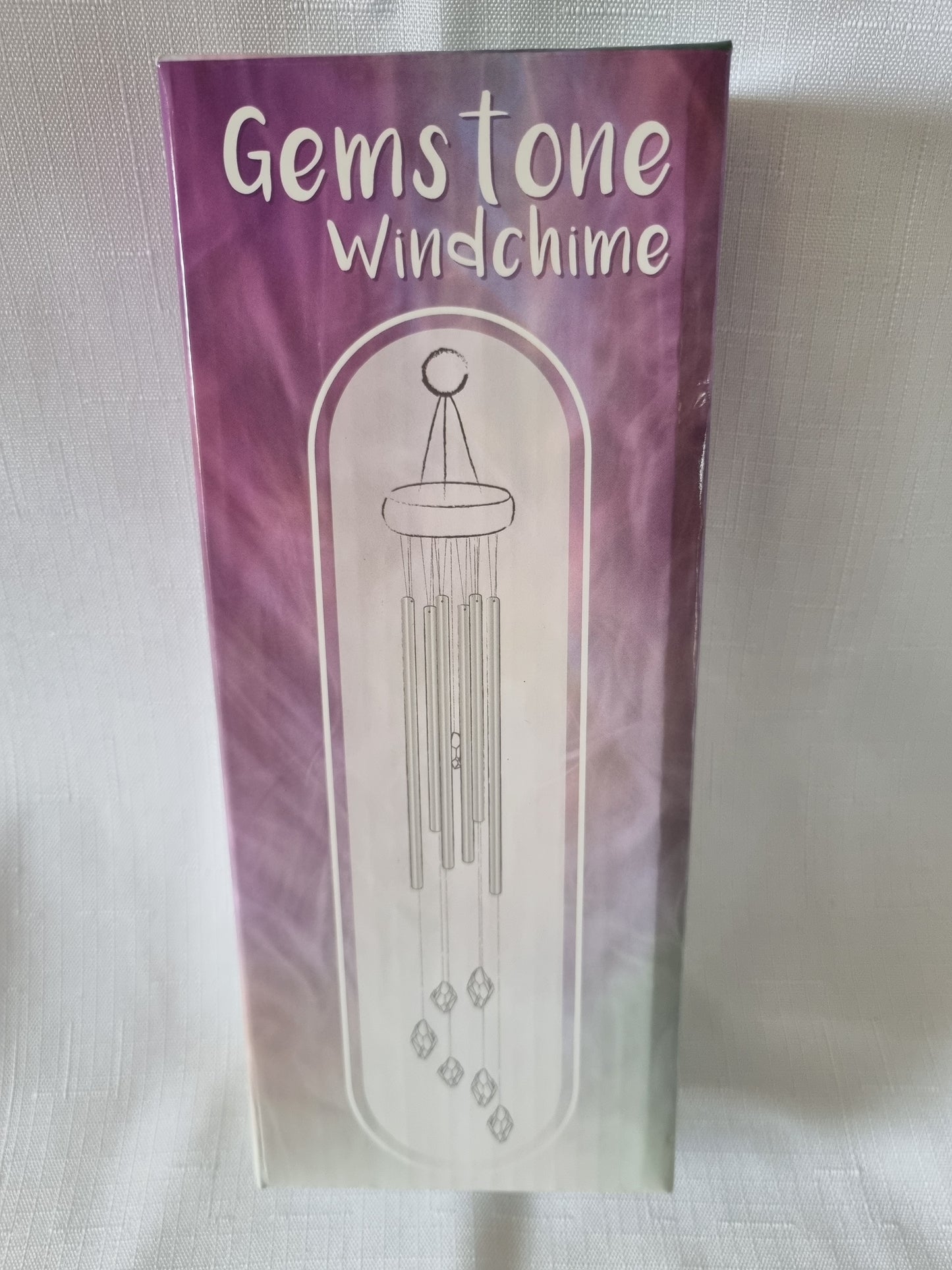 Rose Quartz Chime with Silver Tubes