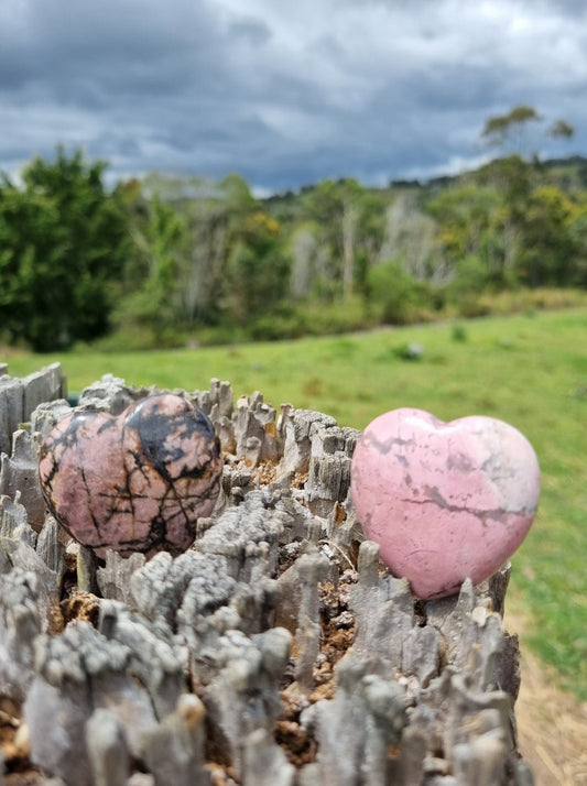 Rhodonite Heart