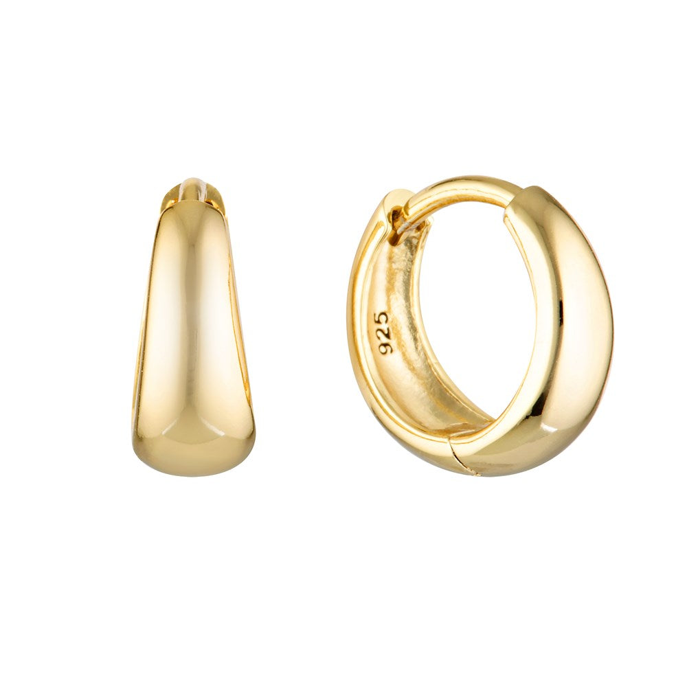 Tapering Hoop Earrings