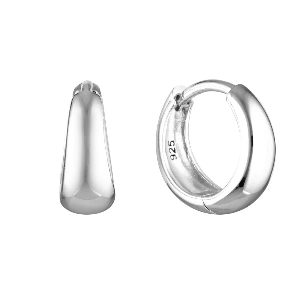 Tapering Hoop Earrings