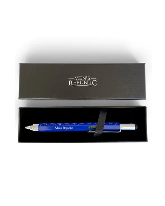 Men's Republic Stylus Pen Pocket Multi Tool 9-in-1 functions - Blue