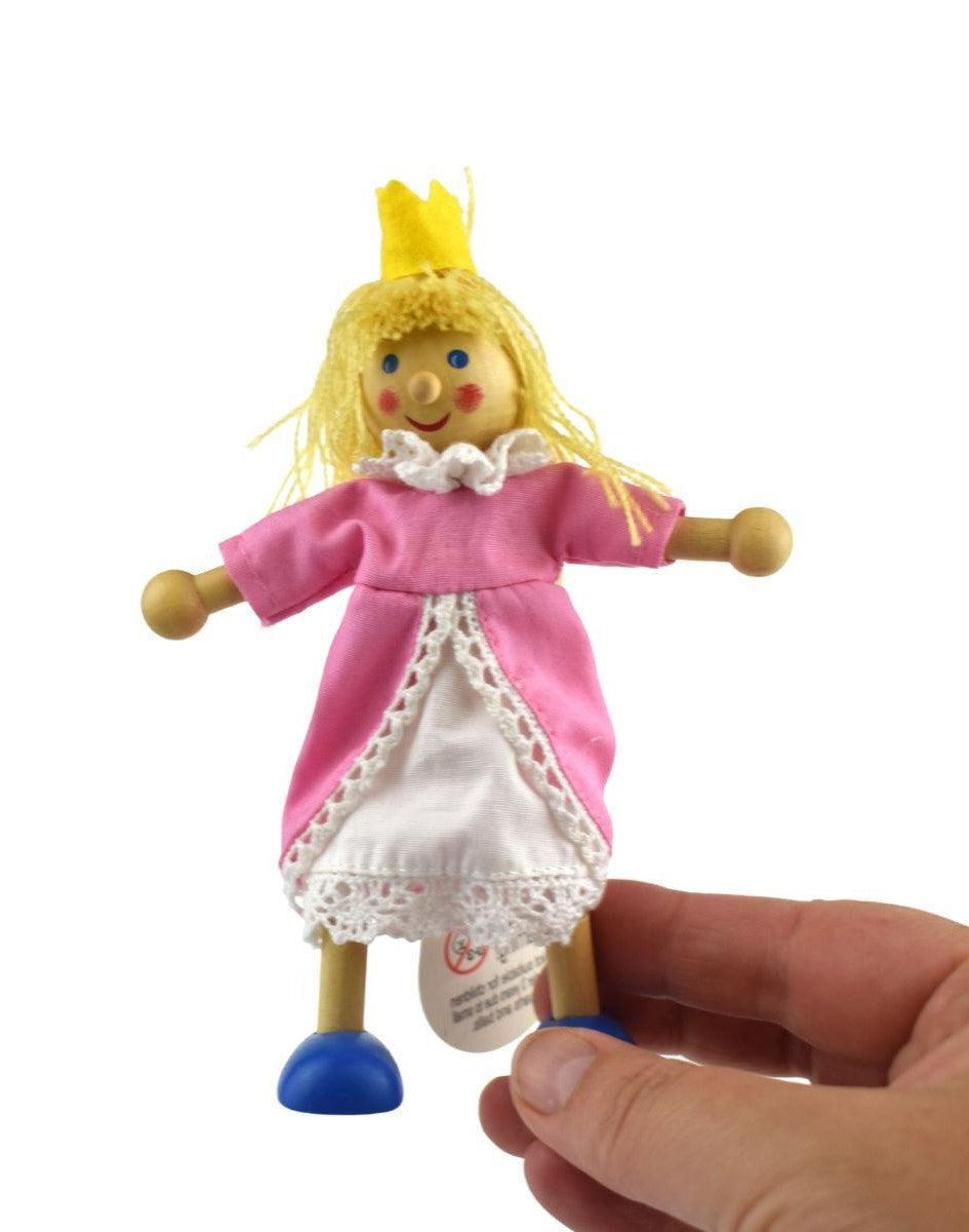 WOODEN FLEXI DOLL- FAIRYTALE STORY FIGURINES