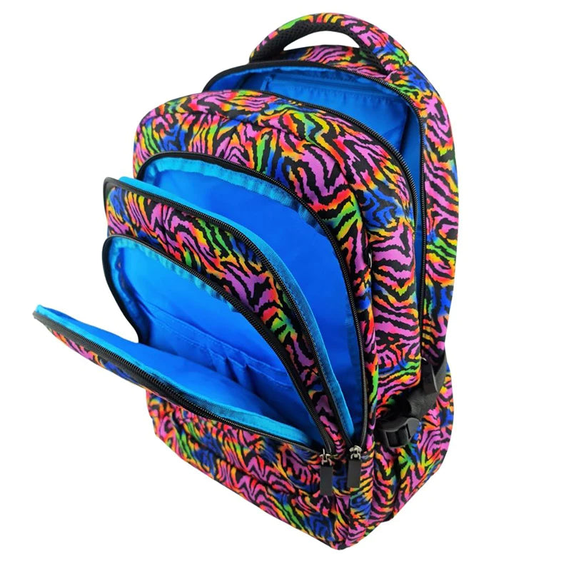 Alimasy Rainbow Zebra School Bag