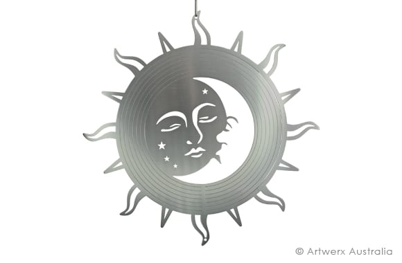 Sun & Moon Wind Spinner