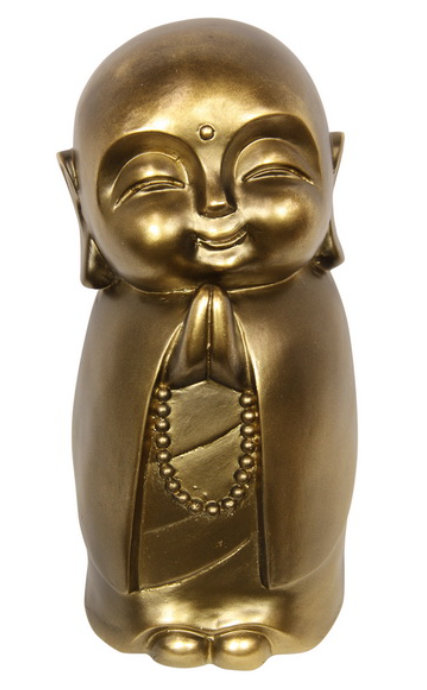 Gold Japanese Jizo Buddha Monk