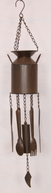 Cast Iron Milk Can Wind Chime