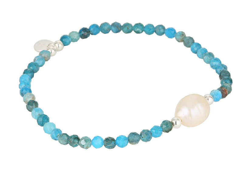 Ludic Pearl and Gemstone Stacking Bracelet