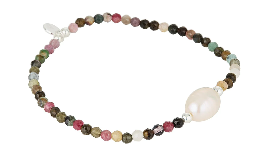 Ludic Pearl and Gemstone Stacking Bracelet