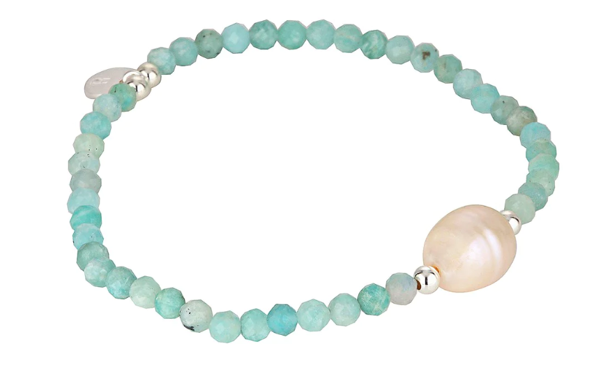 Ludic Pearl and Gemstone Stacking Bracelet