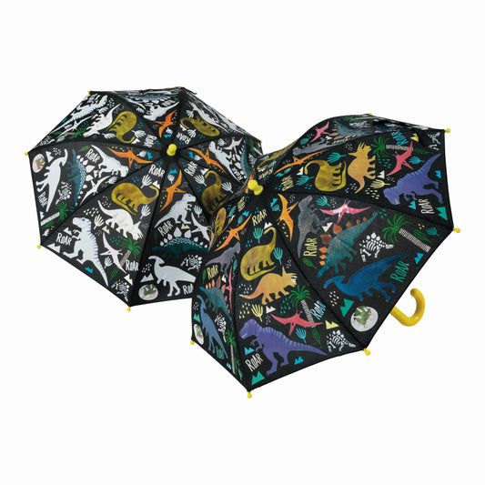 Floss & Rock Colour Changing Umbrella – Dinosaur