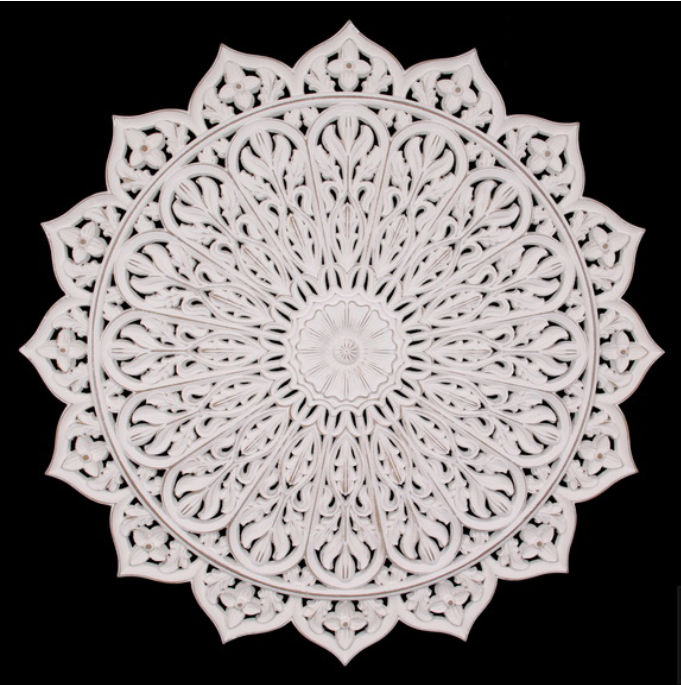 80x80cm Round Mandala Filigree Wall Art