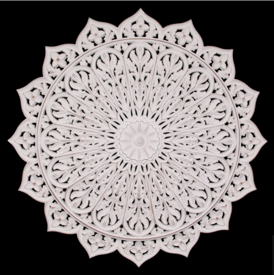 80x80cm Round Mandala Filigree Wall Art