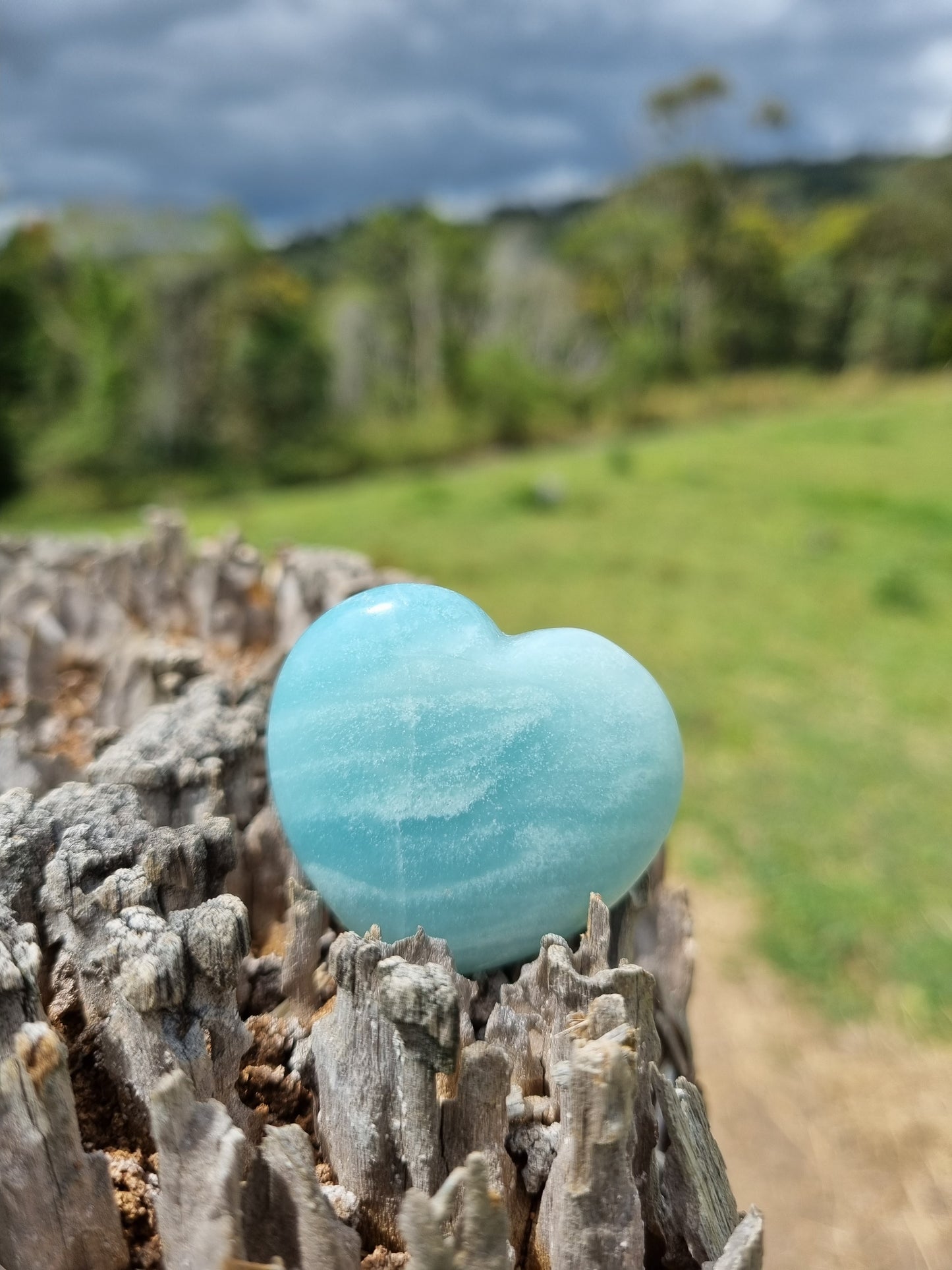 Amazonite Heart