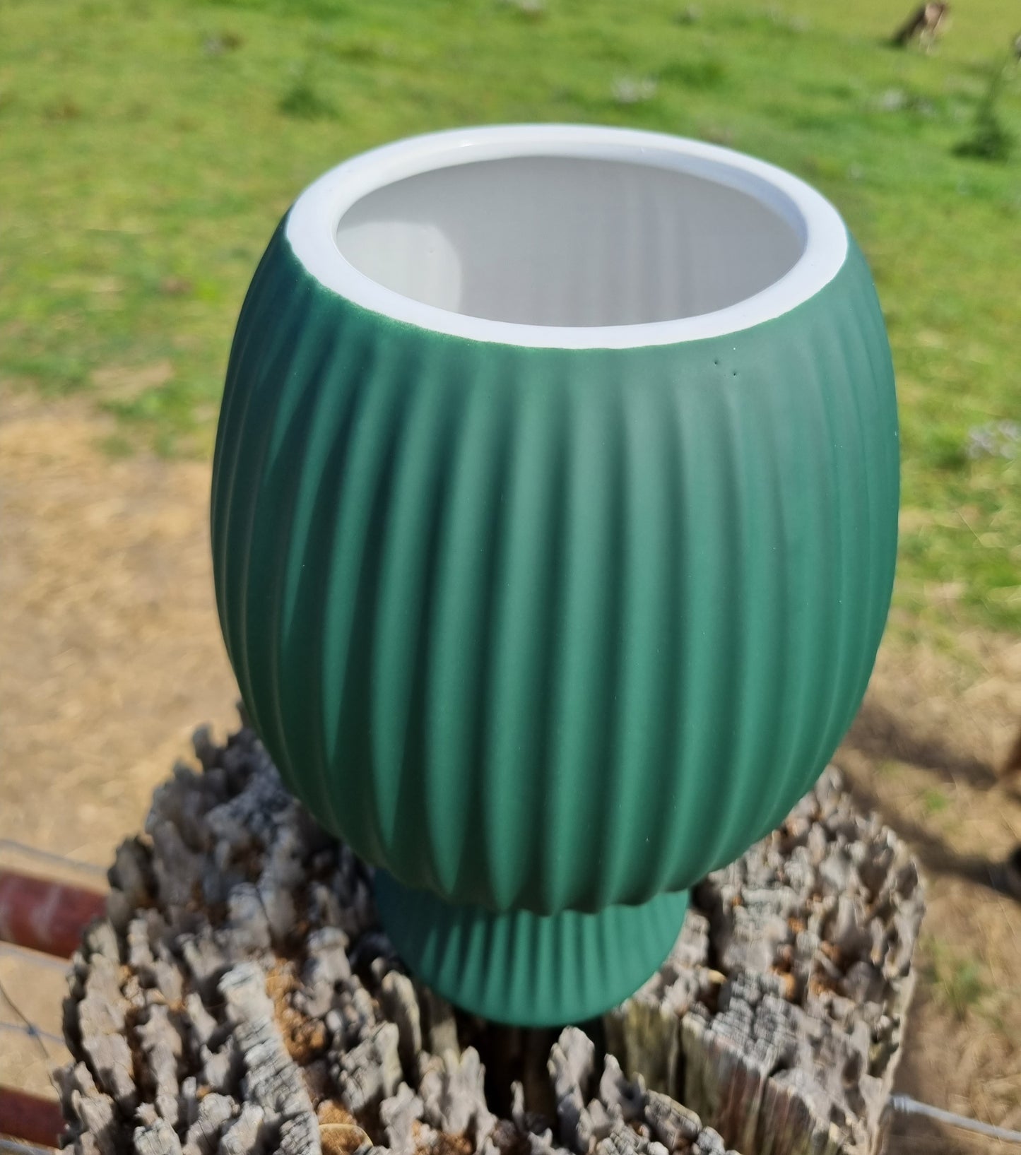 Tarino Vase 15 x 21.5cm Teal Green