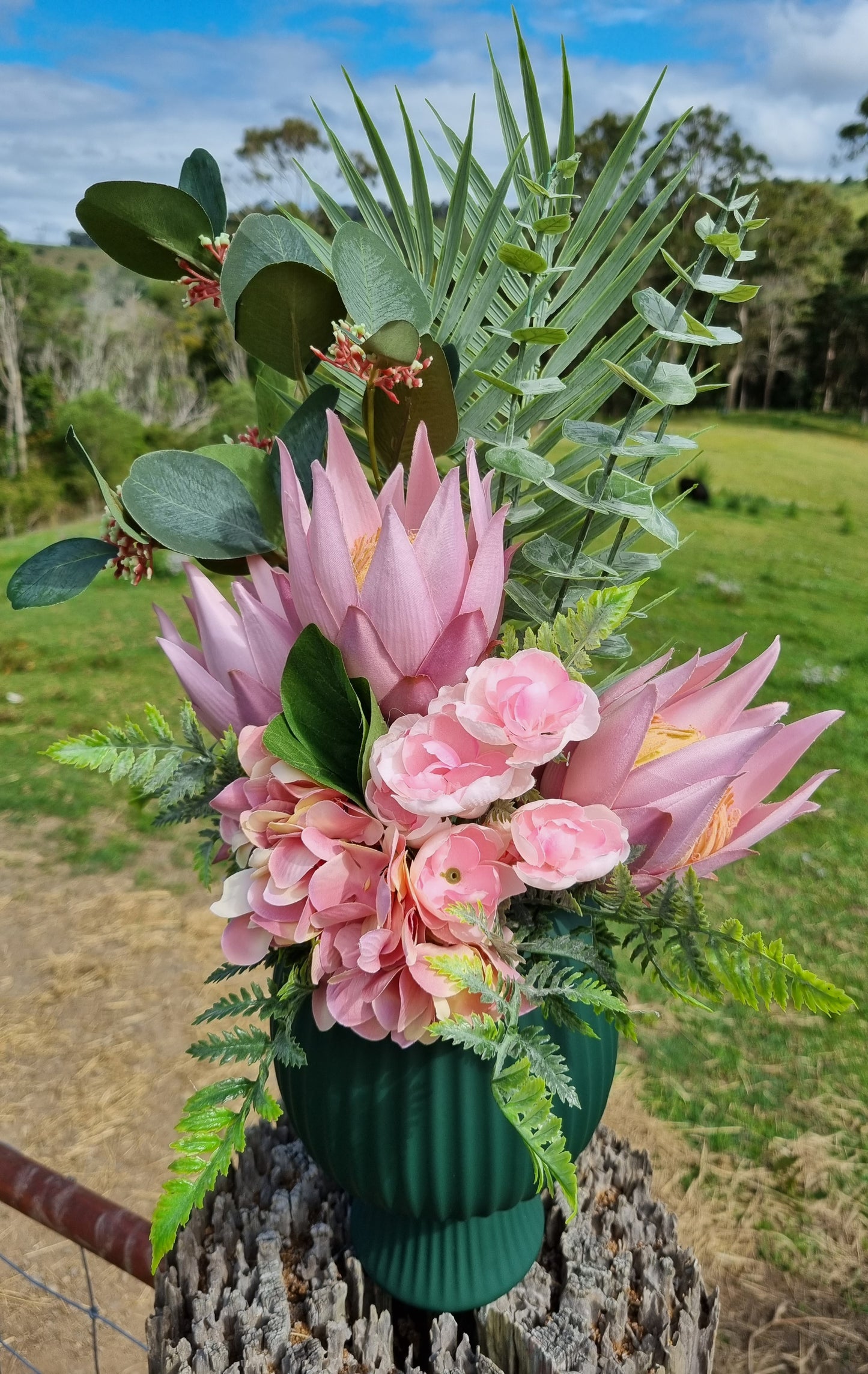 Tarino Vase 15 x 21.5cm Teal Green